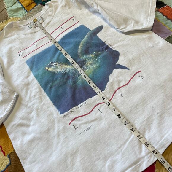 Vintage Ocean Life Sea Turtle Graphic Shirt XL - Picture 5 of 6